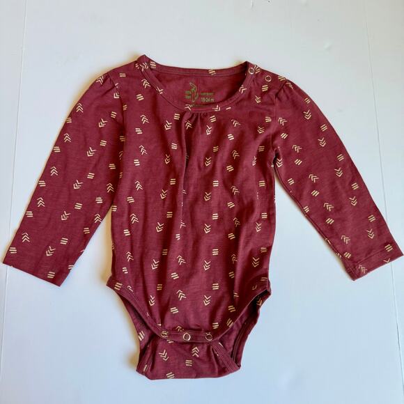 NEW Little Liam & Kate Quinn Long Sleeve Organic Cotton Bodysuit 18-24 Months - Picture 2 of 8